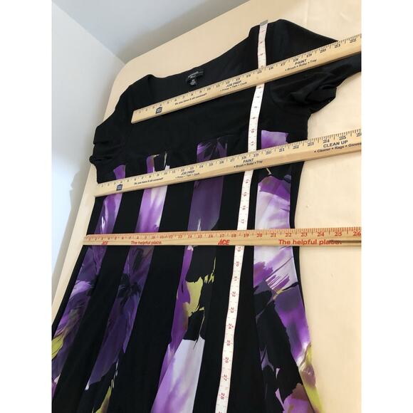 R & M Richards Women Dress Plus 18W Boho Vacation Resort Short Sleeve Zip Back - Picture 7 of 10